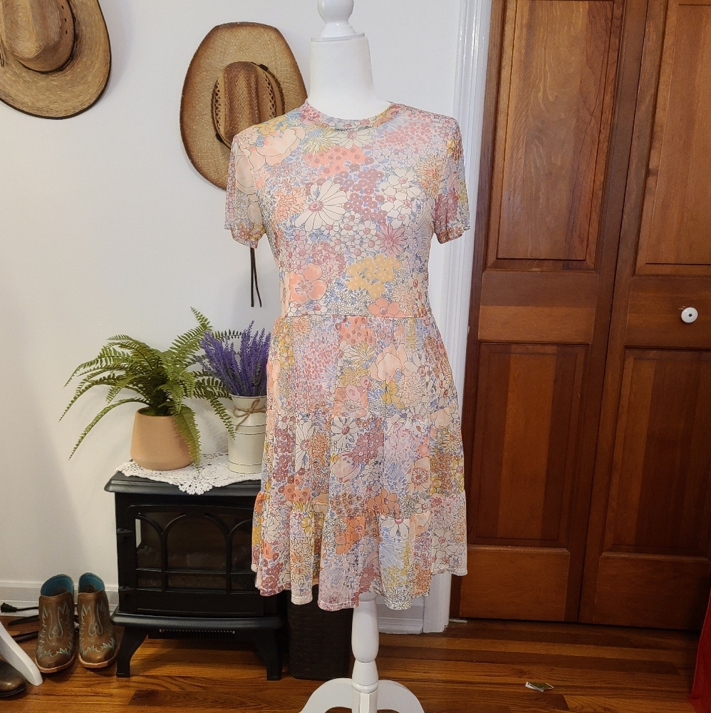 Light Pink Floral Dress